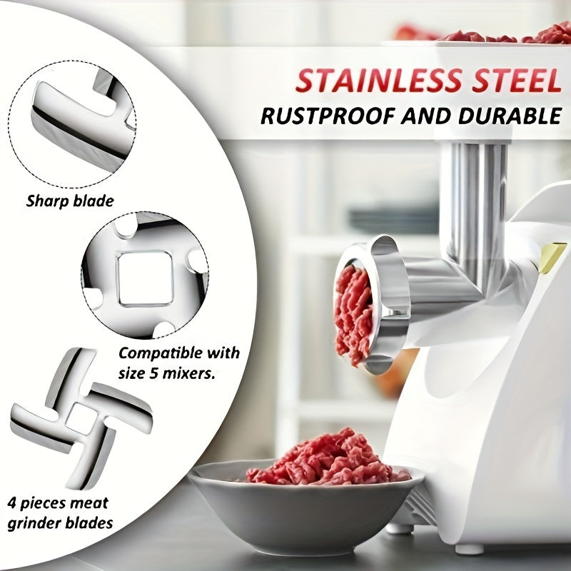 Meat Grinder Blade Set 2 4 8 9pcs Stainless Steel Cutter for Size 5 Meat Grinder