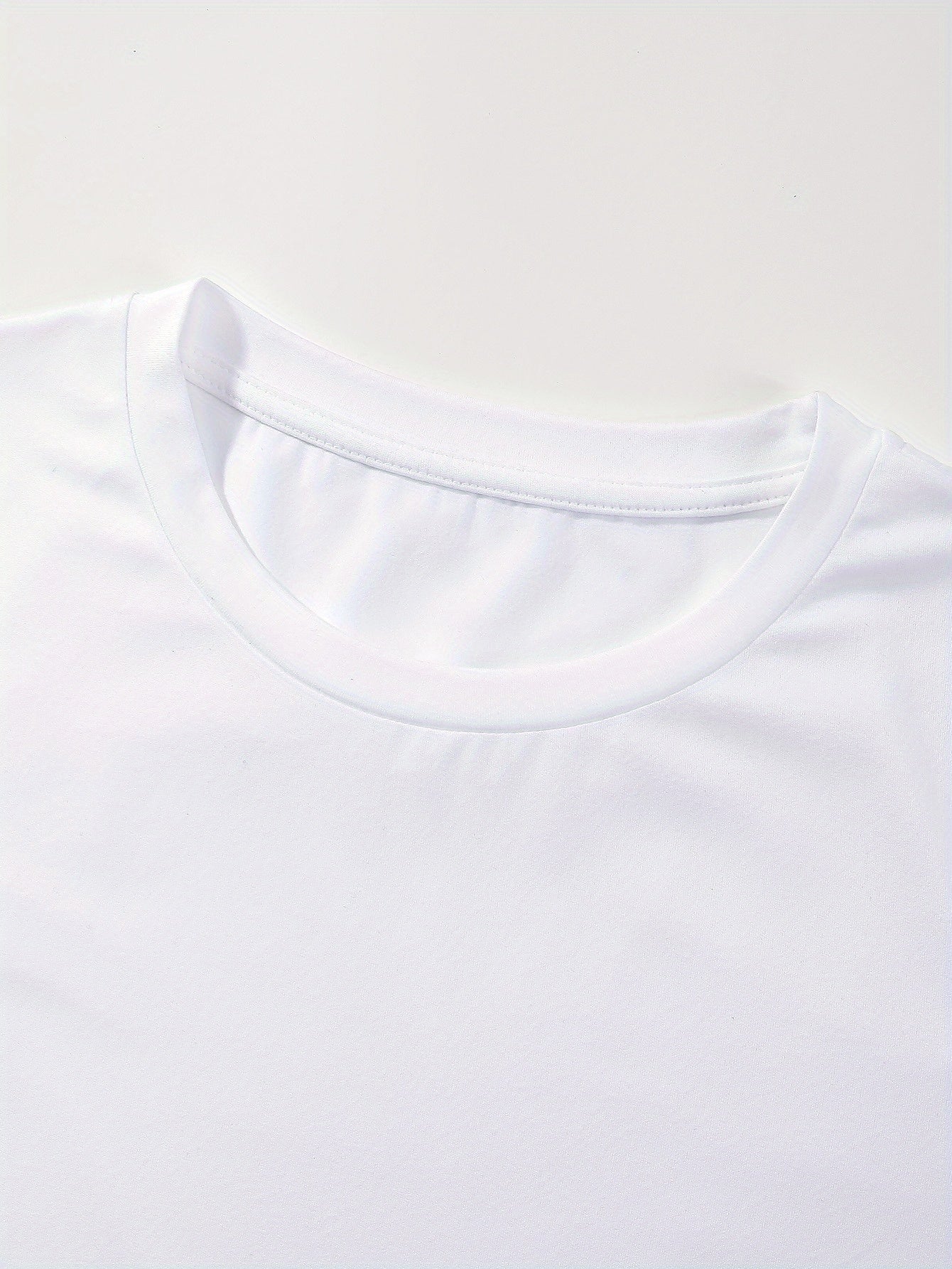 Women's Black Crew Neck T-Shirt with Wing Design Short Sleeve Polyester Blend