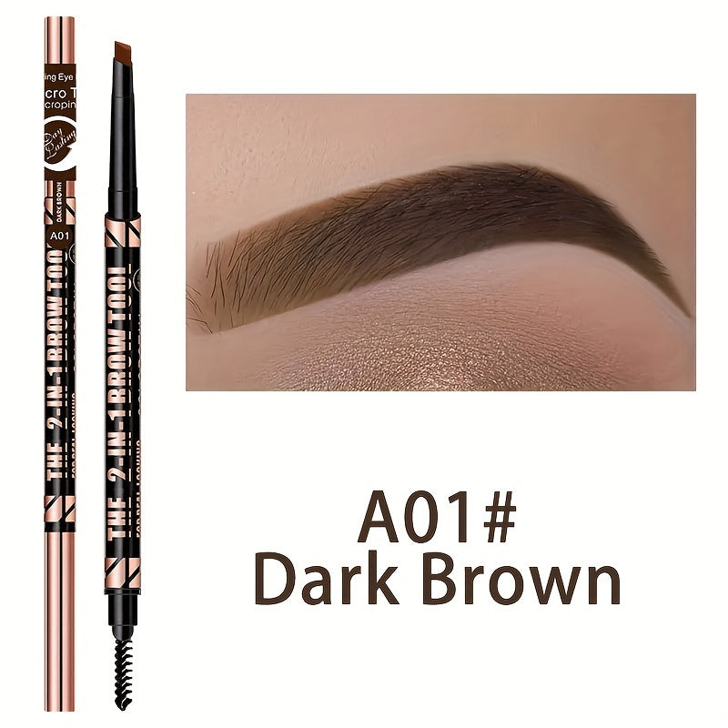 Женский карандаш для бровей водостойкий, двухсторонний, стойкий, легкий в нанесении