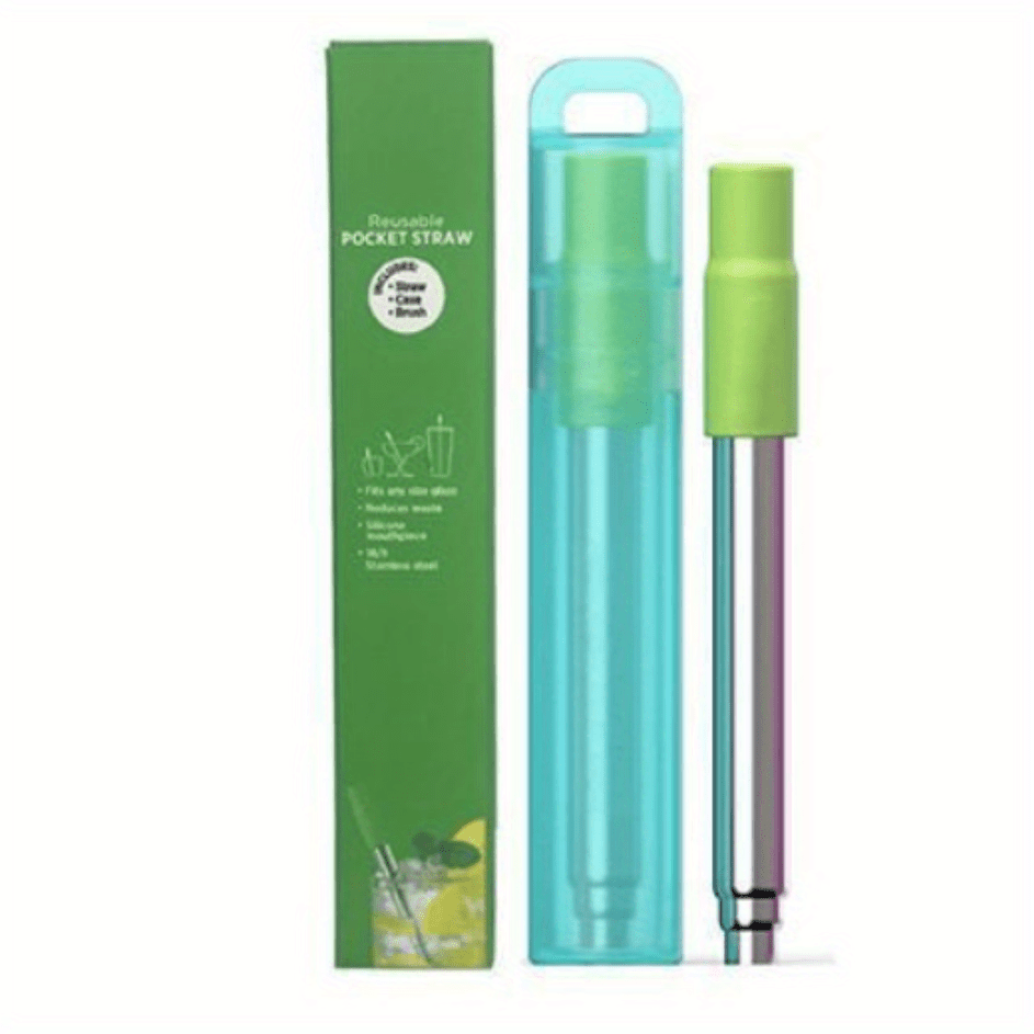 Stainless Steel Telescopic Straw Reusable Eco-Friendly Drinking Accessory