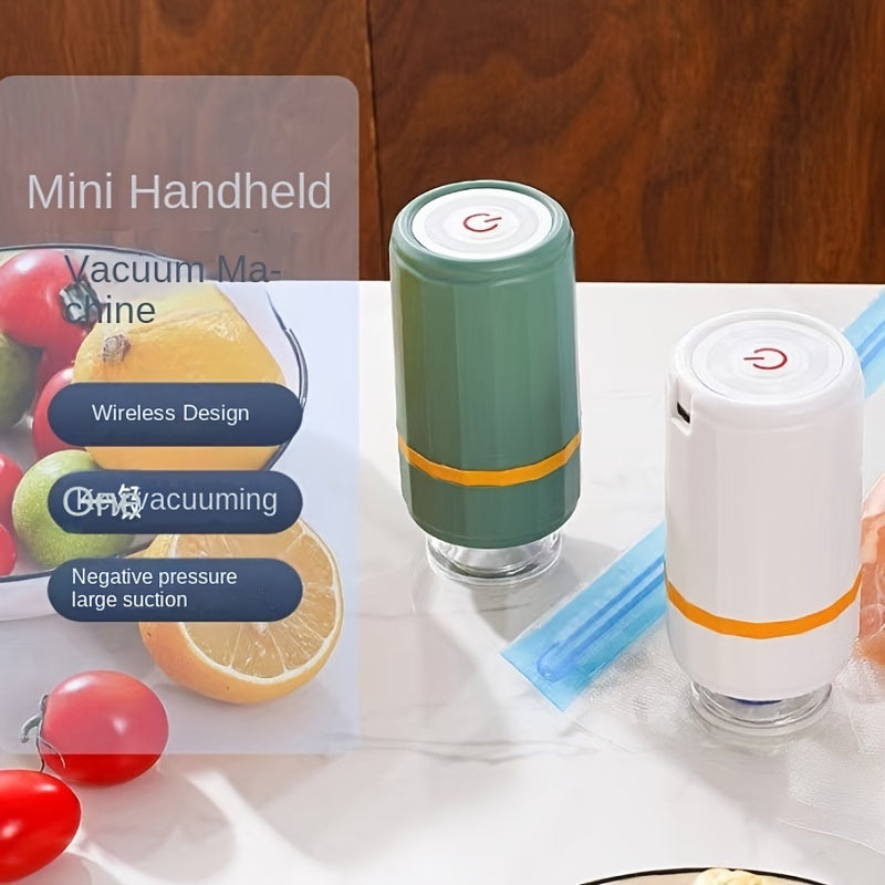Portable Electric Vacuum Sealer for Food Preservation Automatic Handheld Sealing Device