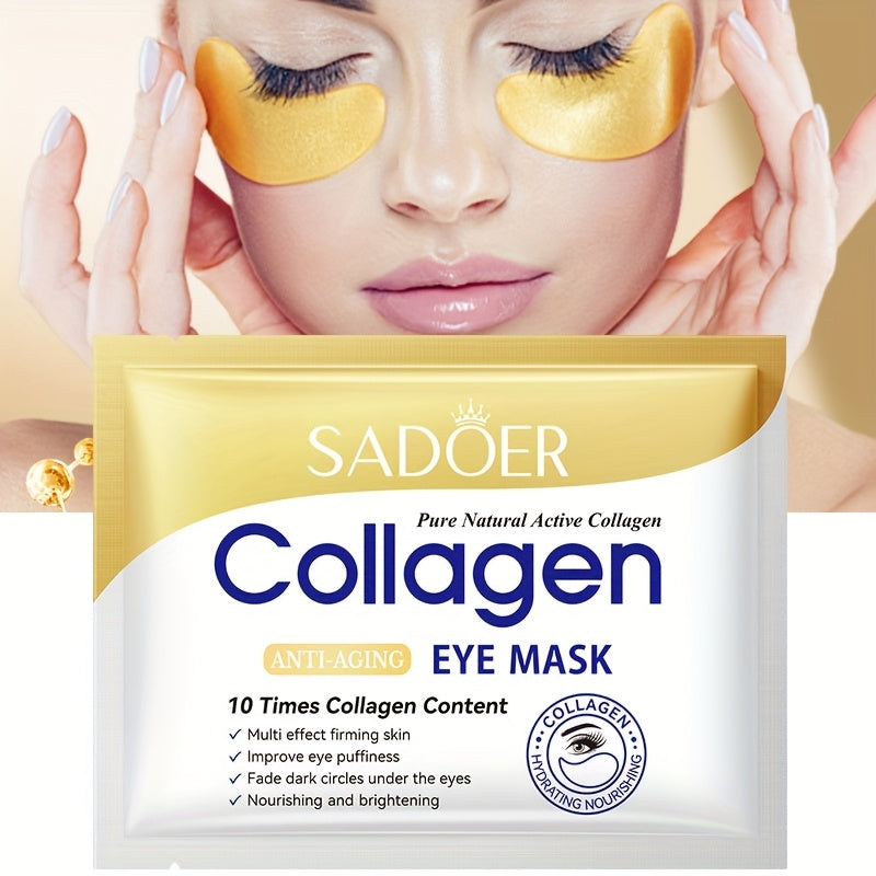Unisex Collagen Eye Masks 7.5g Anti-Aging Dark Circles Brightening Moisturizing