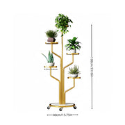 Iron Flower Stand Multi-Tier Indoor Outdoor Balcony Floor Plant Holder