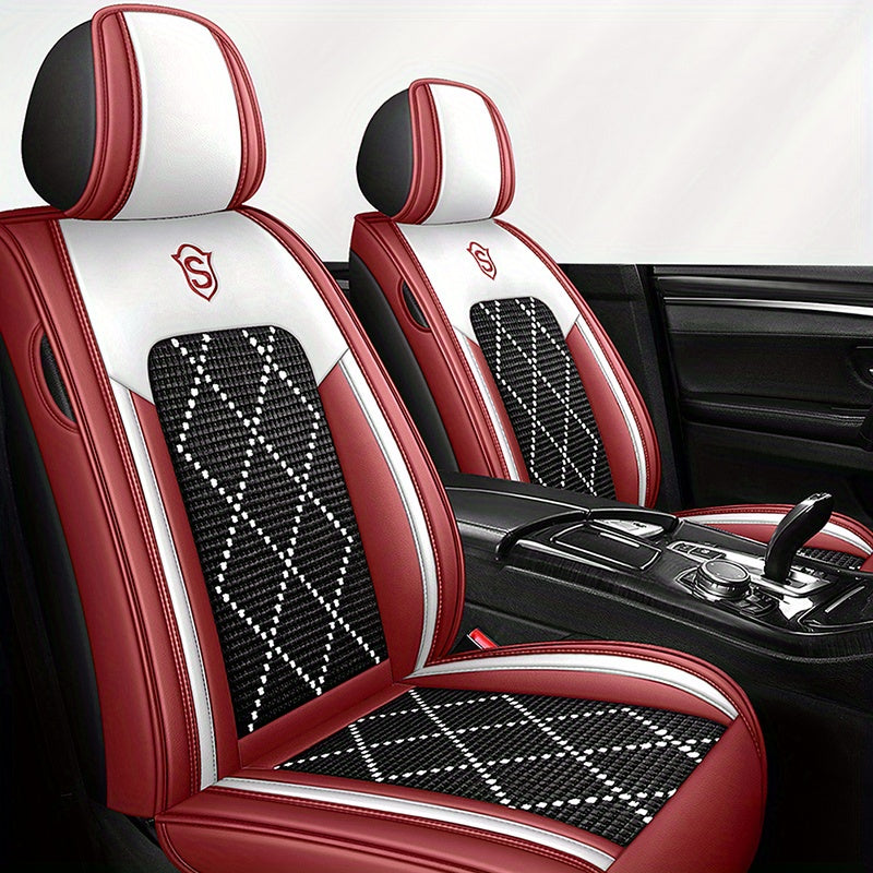 Universal Breathable Faux Leather Car Seat Covers for All Seasons