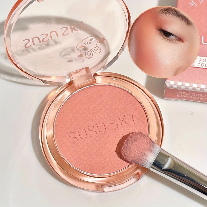 Women Monochrome Powder Blush Medium Coverage Natural Finish Pink Berry Red