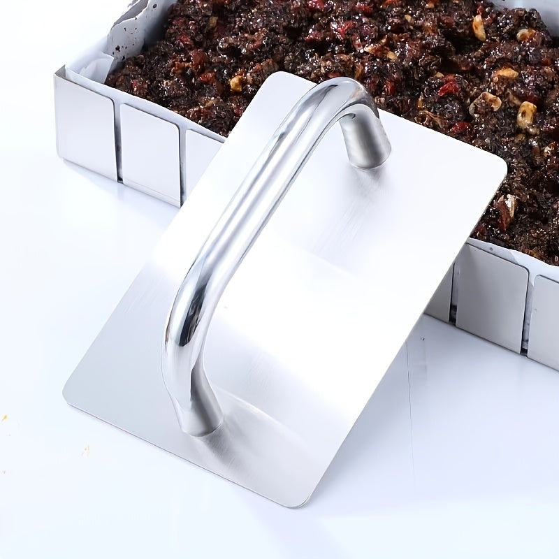 Stainless Steel Dough Presser with Handle Kitchen Baking Tool for Pastry