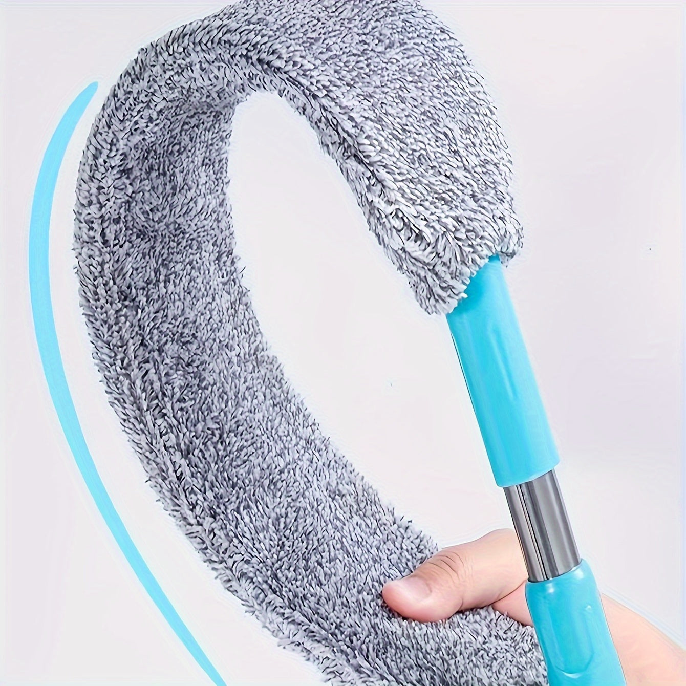 Washable Bed Bottom Dusting Brush with Retractable Crevice Cleaner for Furniture