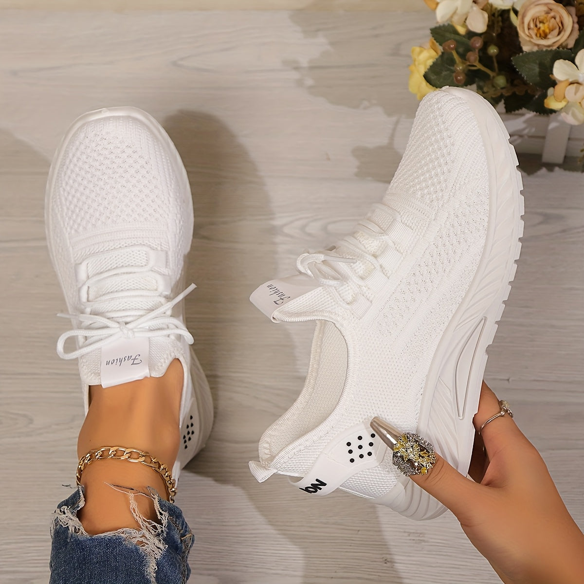 Zapatillas casual ligeras, transpirables y antideslizantes para mujer, ideales para caminar y viajar