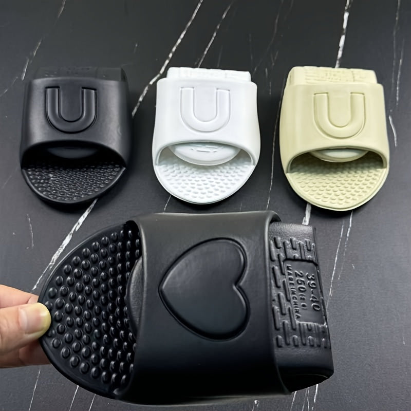 Unisex EVA Slippers Casual Solid Color Slip-On Slides Non-Slip Foldable