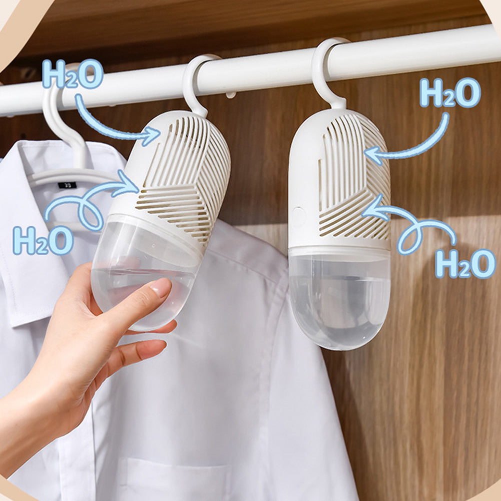 Reusable Clothes Dehumidifier Box with Anti-Mold Packs for Wardrobe