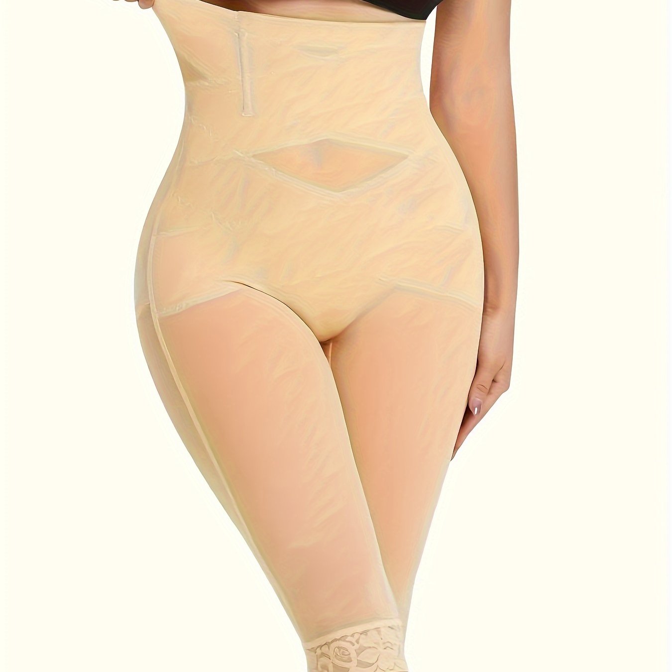 Women's High Waist Body Shaper Cropped Pants with Butt Lifting and Belly Cross Design in Multiple Colors
