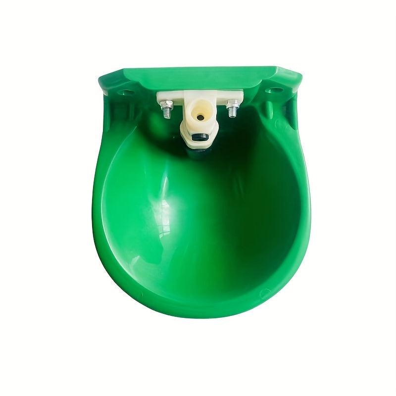 Comedero de agua de plástico verde para ovejas con sensor táctil, bebedero para ganado sin electricidad