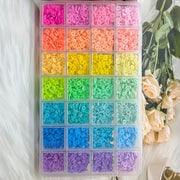 Colorful Polymer Clay Slices with 28 Grids for Jewelry Making DIY Earrings Bracelets Necklaces