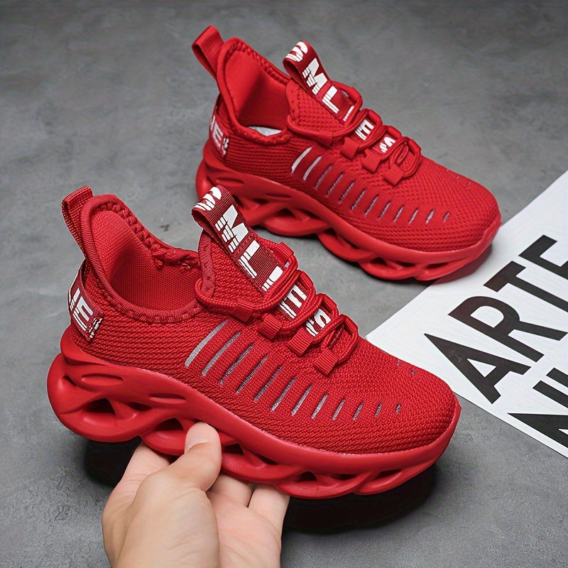 Детские дышащие полосатые спортивные кроссовки низкого хода для мальчиков и девочек