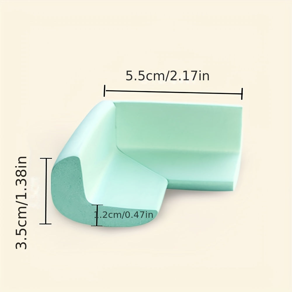 Package of 10 Soft Right Angle Corner Protectors for Chairs and Cabinets