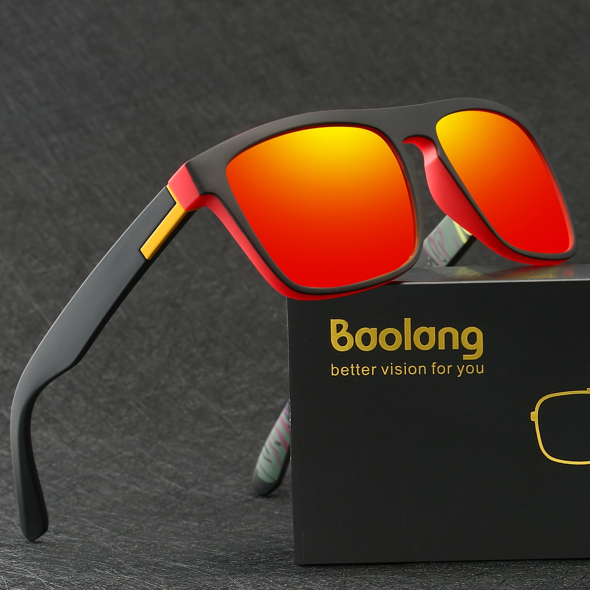 Unisex Square Polarized Sunglasses for Men and Women Casual Outdoor Sports Travel