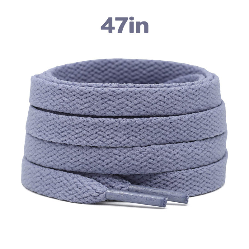 Unisex Flat Shoe Laces for Running Sneakers Boot Strings 48 Inches Black