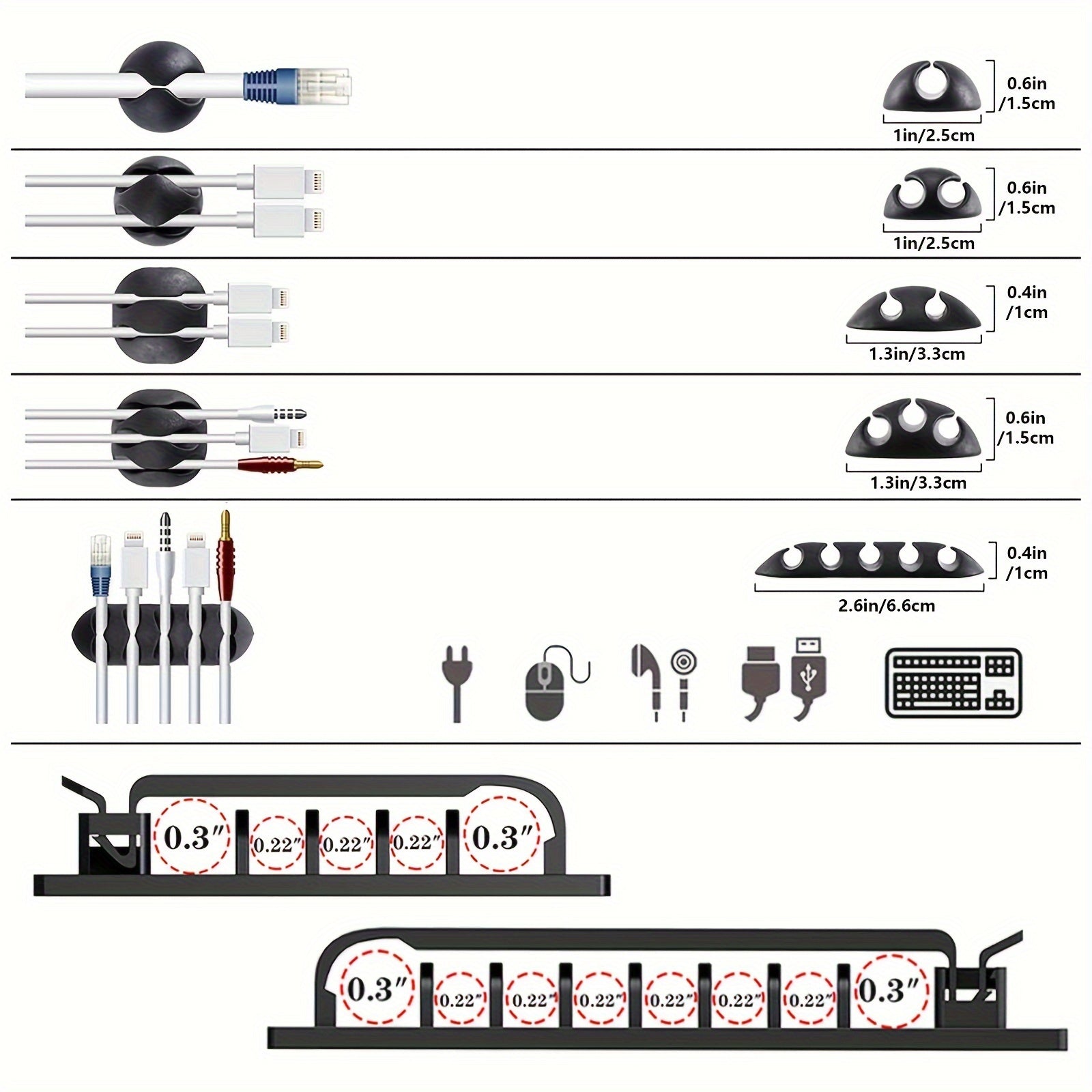 302-компонентный черный комплект для организации кабелей с рукавами, зажимами, держателями, органайзерами, ремнями, стяжками, креплениями