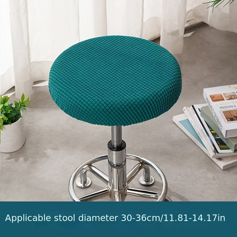 Adjustable Round Chair Cover Removable Washable Protector for Dining Room
