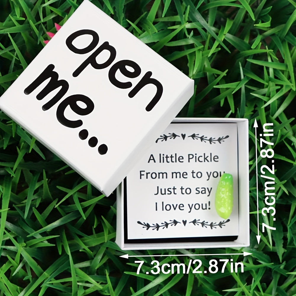 Synthetic Resin Keepsake I Love You A Little Pickle Birthday Gift for Family and Friends