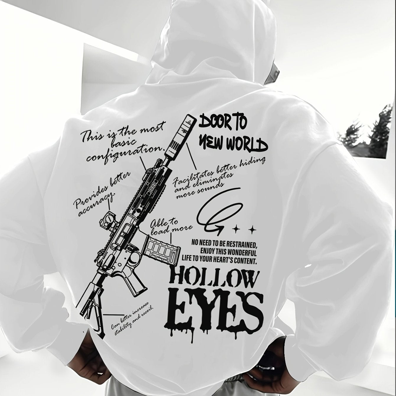 Мужская повседневная толстовка с длинным рукавом, на шнурке, из трикотажа из полиэстера, осень-зима