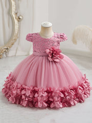 Girls Lace Princess Dress for Special Occasions and Birthdays