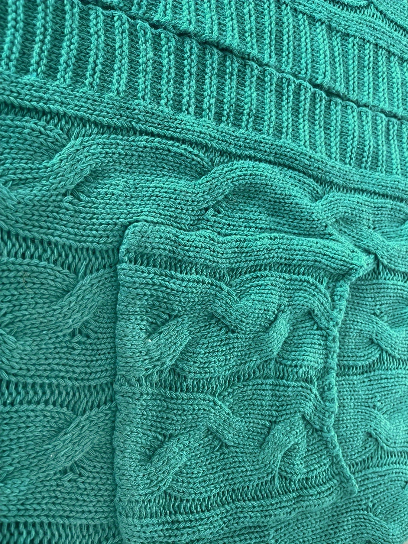 Women's Solid Color Braided Knit Cardigan Lightweight Open Front Spring Fall