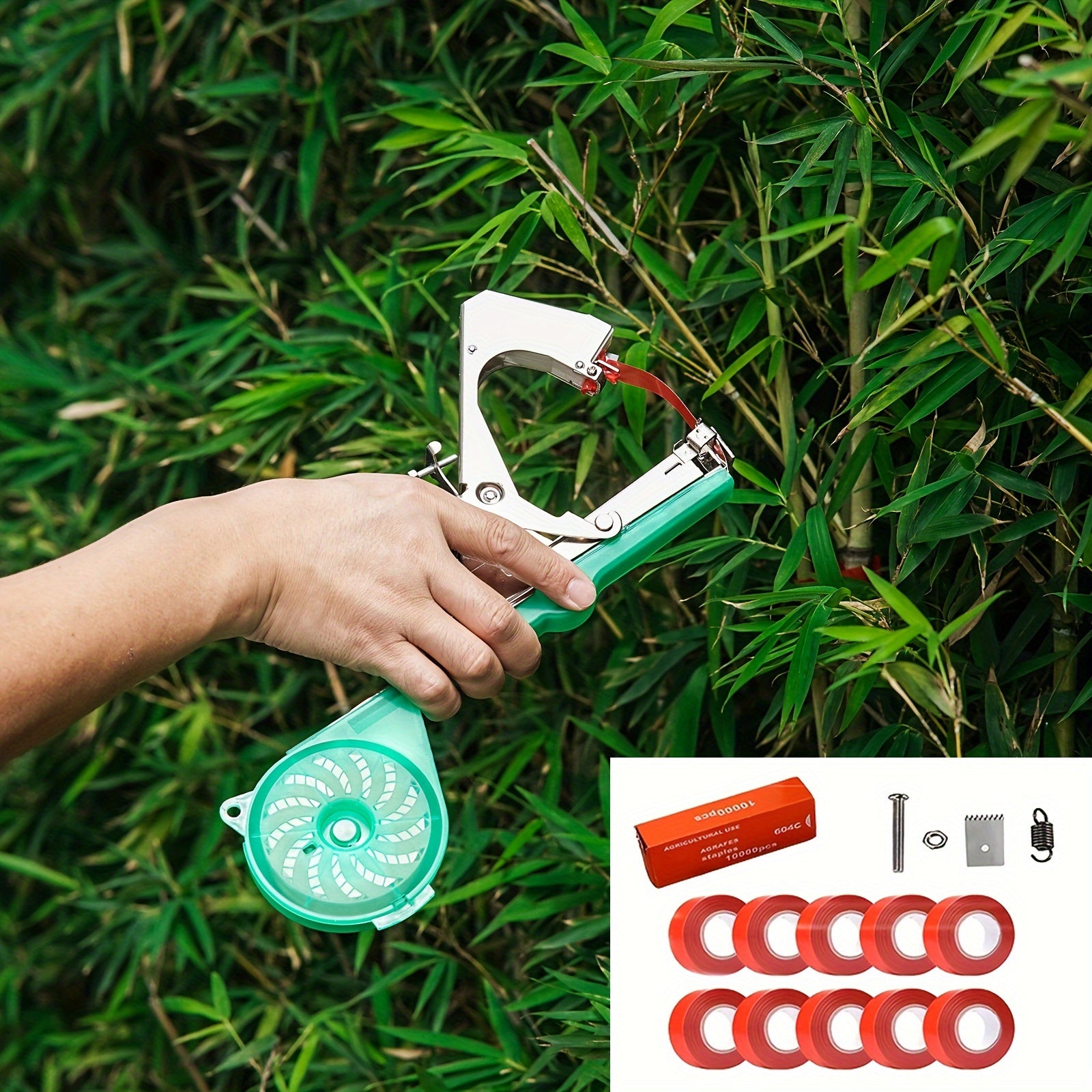 Garden Plant Support Tool Set for Vines and Stems with 10 Tape Rolls