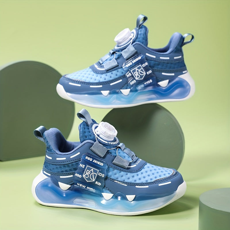 Kids' Breathable Fabric Sports Sneakers for Boys and Girls Age 14 and Under Lightweight All-Season Outdoor Shoes
