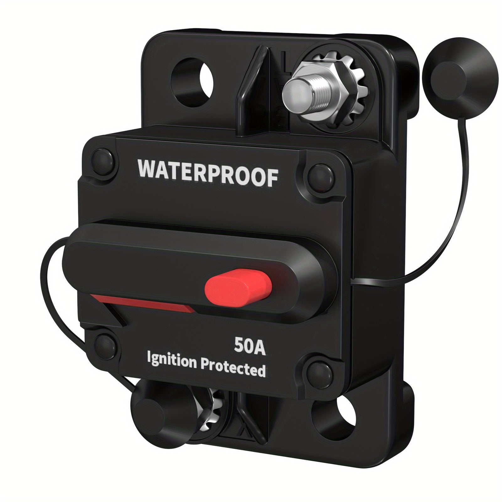 Interruptor de circuito manual cuadrado de reinicio 100A para protección de encendido camiones barcos