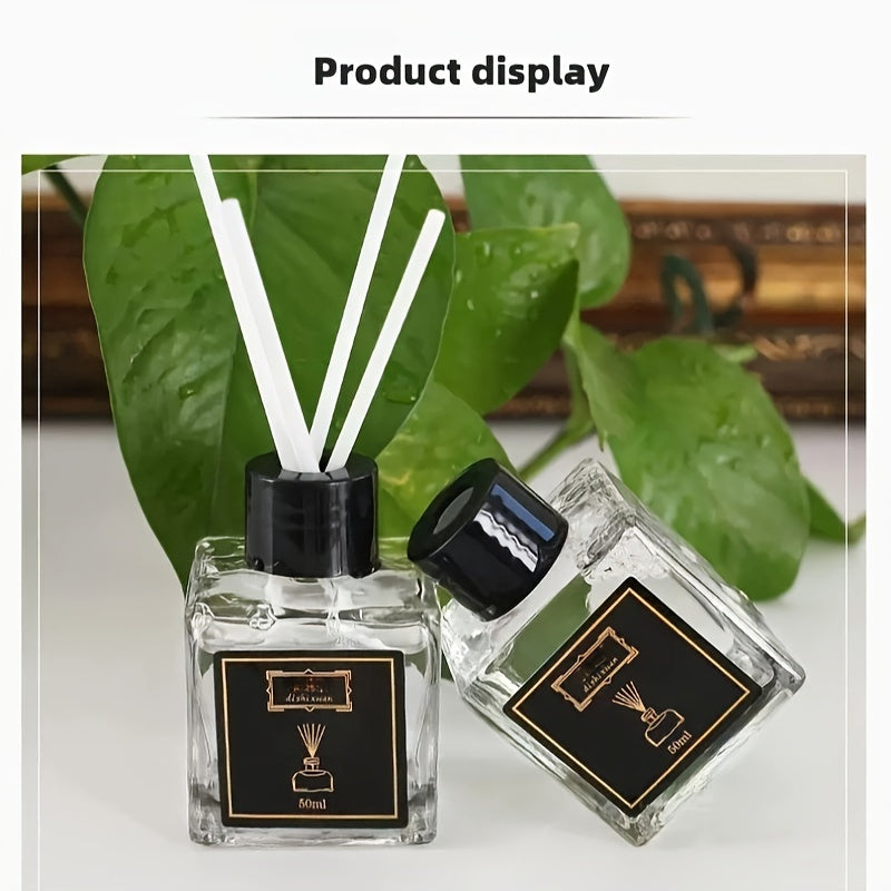 50ml Flameless Reed Diffuser Set with Essential Oil Fragrance Dried Flowers for Home Decor