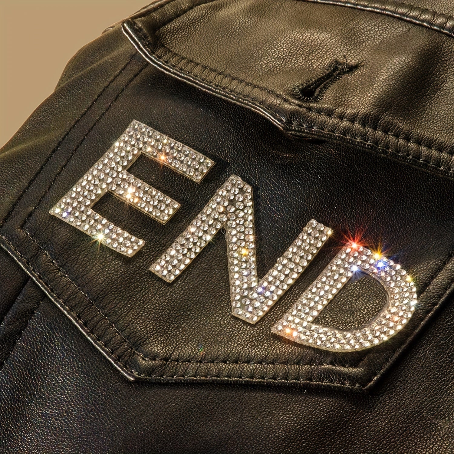 Decorative Rhinestones Crystal Glass Drill with 4cm Capital Letter Rhinestones Water Drill