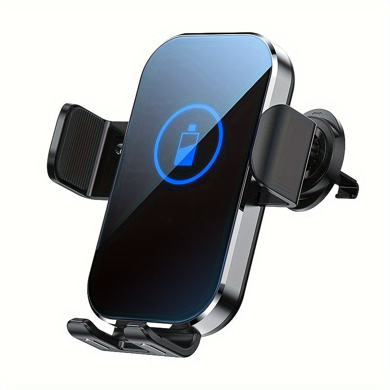 Car Mount Wireless Charger Automatic Sensing 15W Fast Charging Tempered Glass