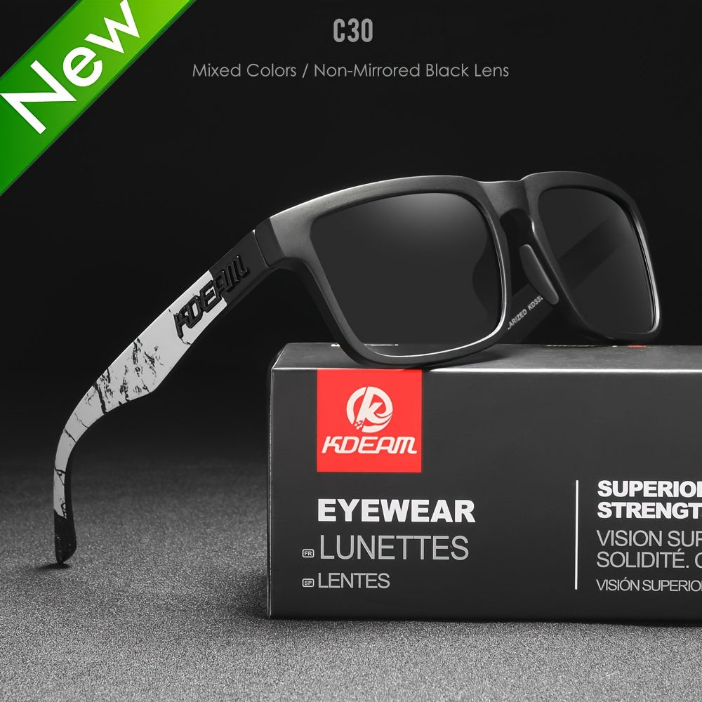 Erkaklar uchun kvadrat polarizatsiyalangan quyosh ko‘zoynaklari 31 ta jonli rangda ochiq havoda faoliyat uchun