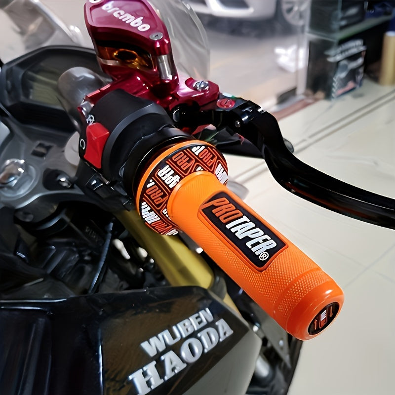 Motorcycle Handlebar Grips Durable Rubber Off-Road Bike Throttle Covers