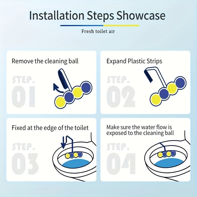 16 Automatic Toilet Cleaning Balls Odor Neutralizer No Electricity Bathroom Freshener