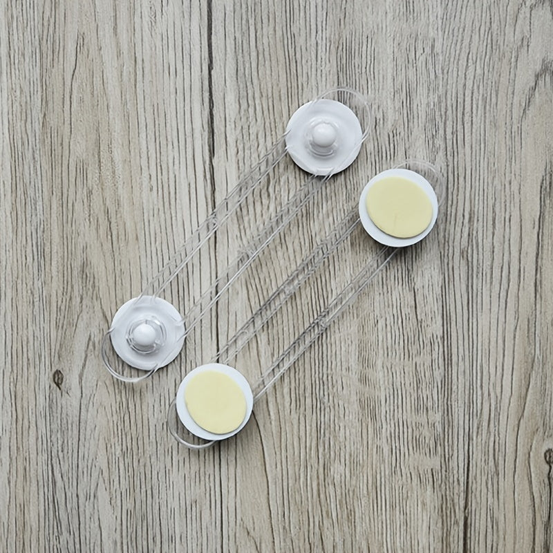 Child Safety Locks 10-Pack Transparent Strap Drawer Locks for Childproofing