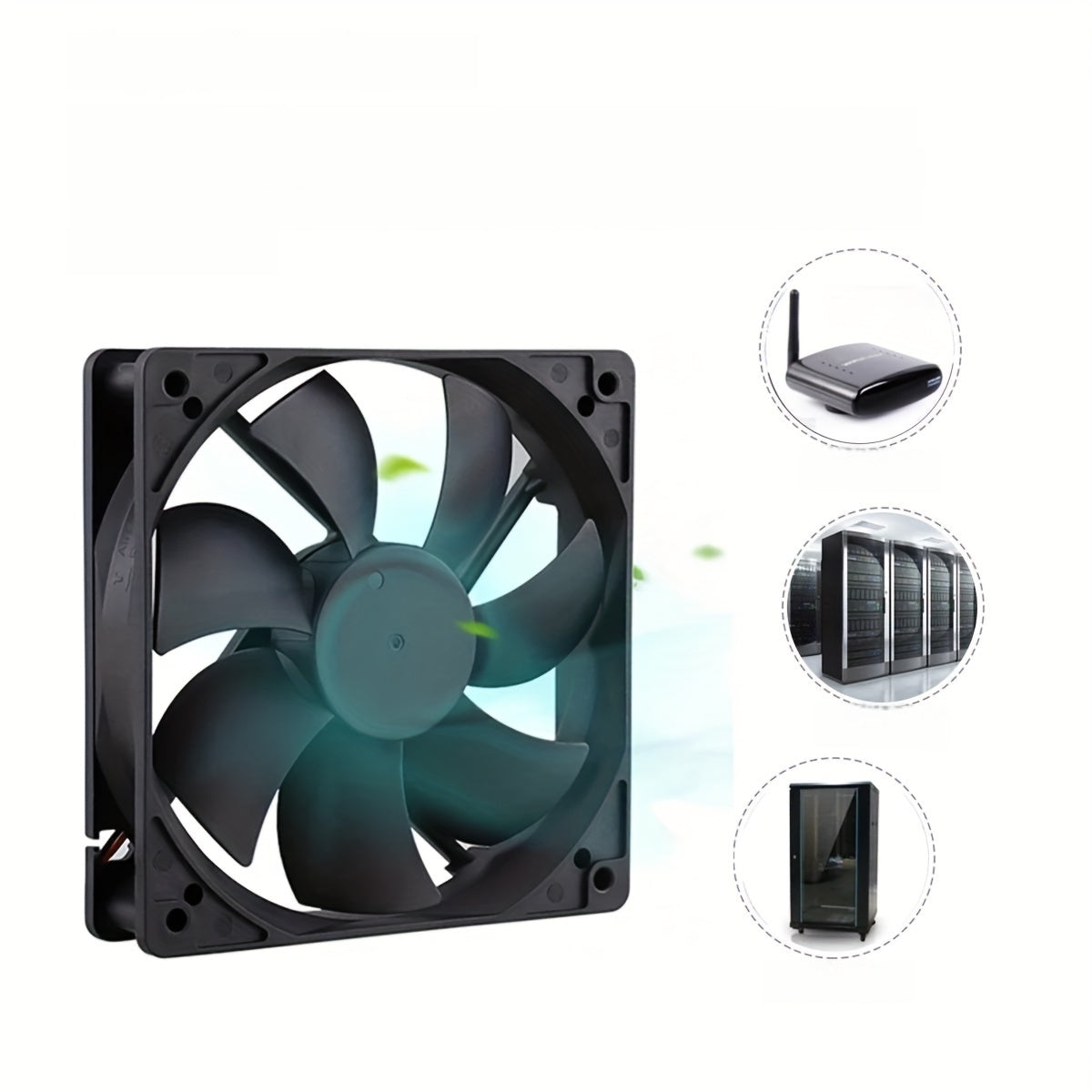 120mm USB Brushless Cooling Fan for 3D Printer PC Computer Case 7 Blades