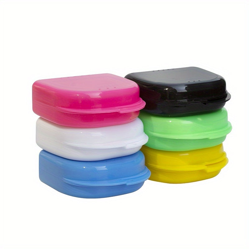 Denture Storage Box Portable Tooth Sleeve Box Organizer