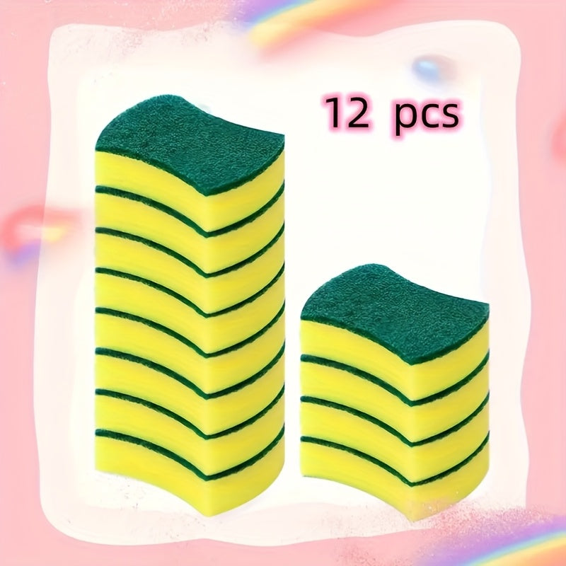 12 or 24 Pack Multifunctional Kitchen Cleaning Sponges with Double-Sided Scrubbing Pads