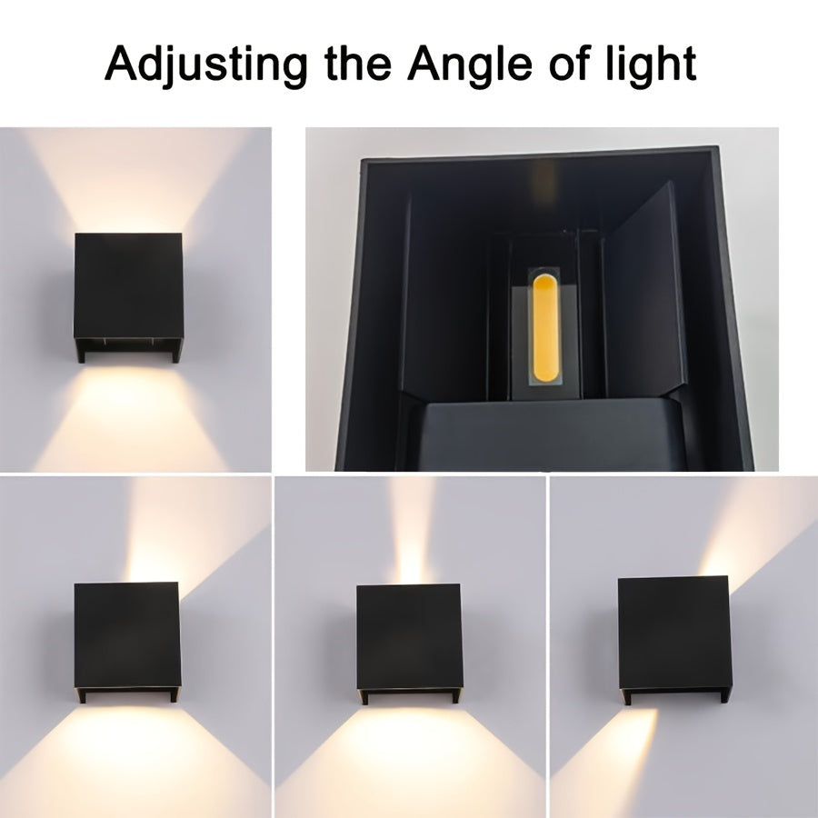 LED Wall Lamp Black Adjustable Angle Indoor Lighting for Living Room Bedroom Modern Space Theme