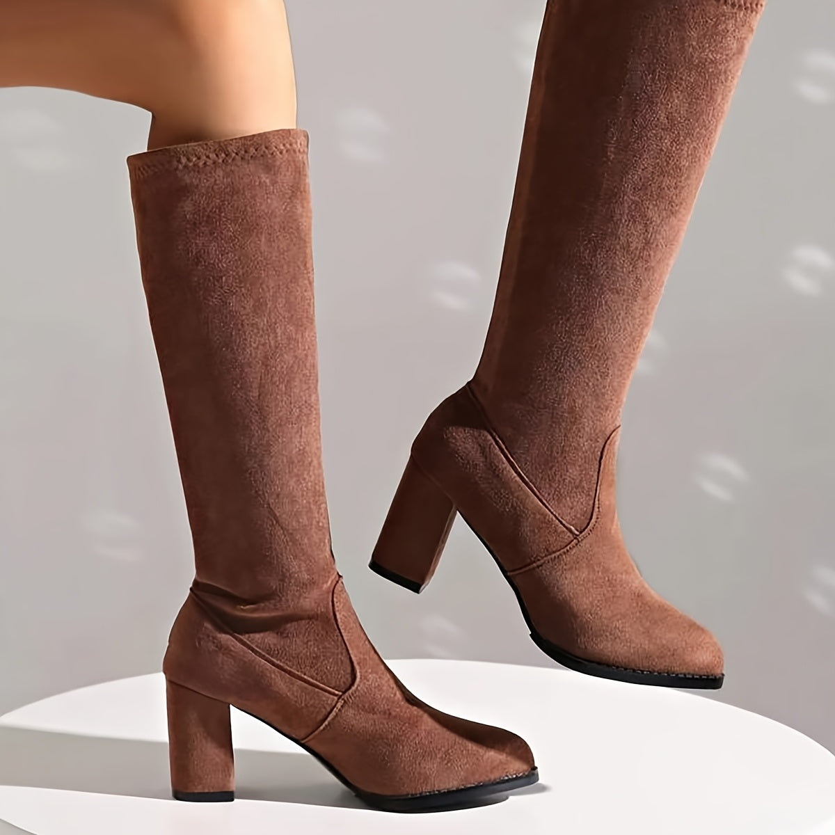 Ayollar uchun qalin o'rta poyabzal, mato, yopish mumkin, sirpanmaydigan, kundalik foydalanish uchun