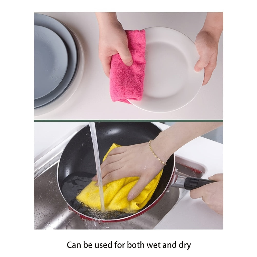 Microfiber Cleaning Cloth Thick Absorbent Multi-Purpose for Car and Home Use