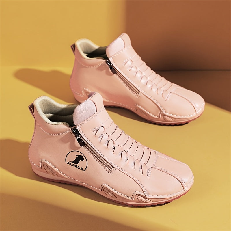 Zapatillas slip-on para mujer, calzado casual para exteriores, suela de goma antideslizante