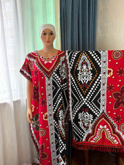 Women Summer Vintage Two-Piece Dress Set Short Sleeve Long Dress