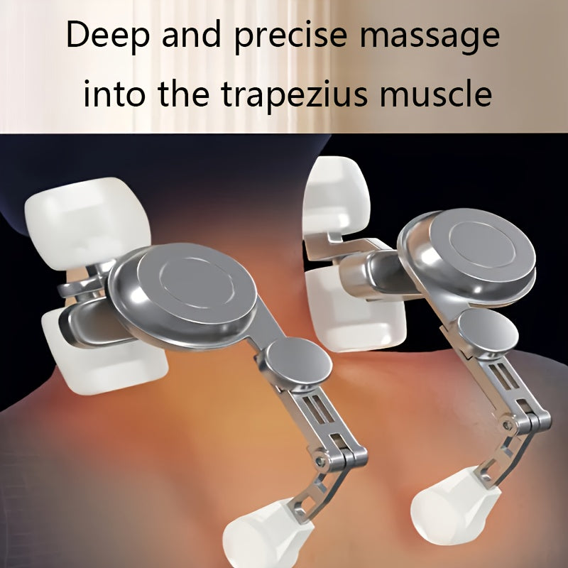 Rechargeable Shiatsu Shoulder and Neck Massager with Heating Function