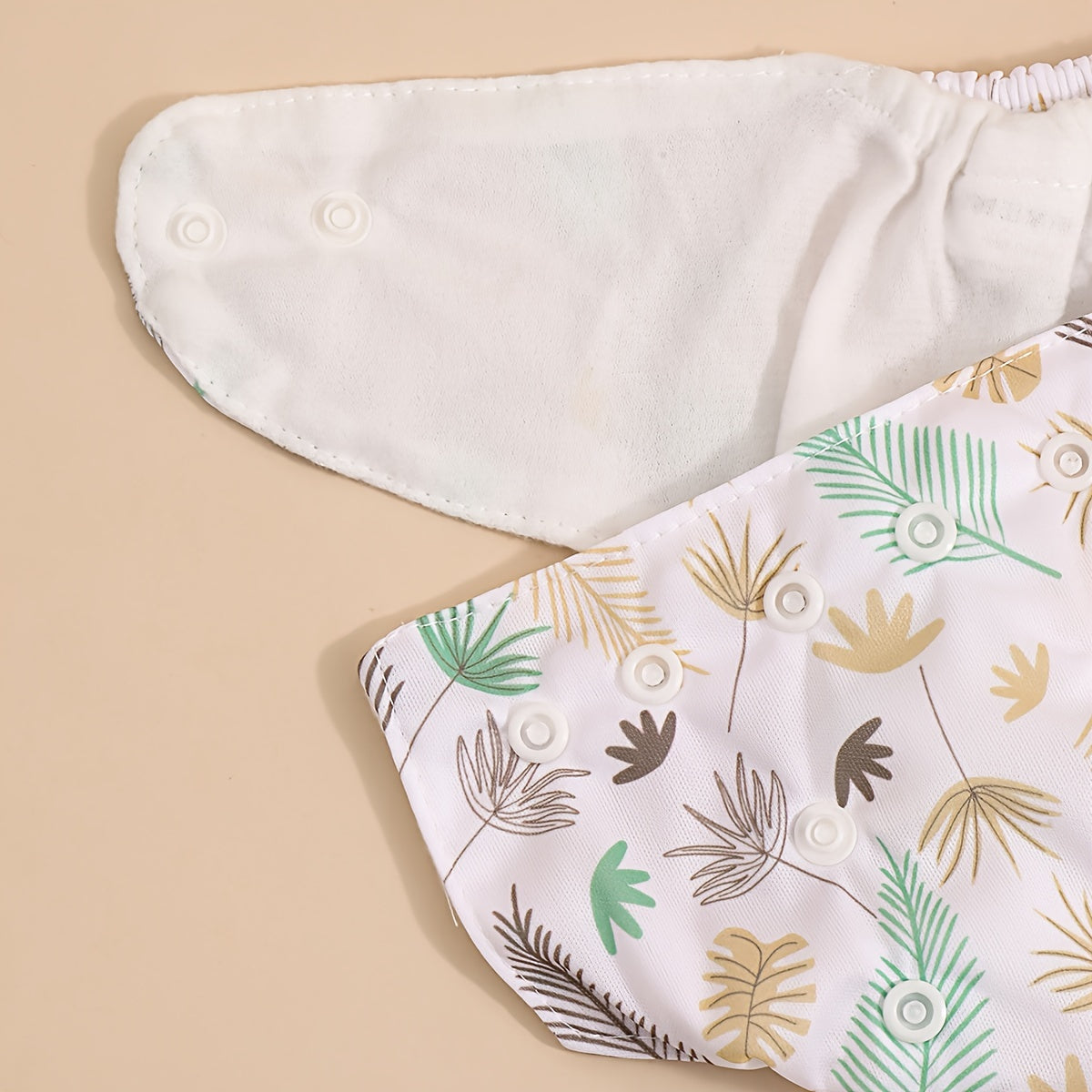 Набор из 3 мягких и впитывающих тканевых подгузников для детей - очаровательные принты, кнопочная застежка, водонепроницаемые тренировочные штаны для маленьких детей