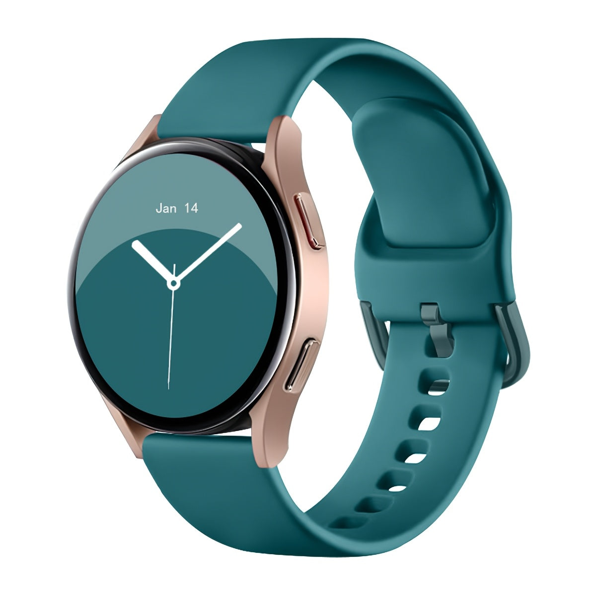 Klassik bir rangli silikon soat to'plami, turli Samsung Galaxy Watch modellari, jumladan Active 2, Watch 5 Pro va Watch 6 Classic bilan mos keladigan qora kamar bilan. 20mm yumshoqni o'z ichiga oladi.