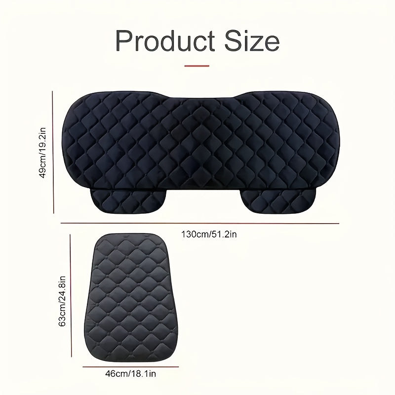 Velvet Plush Car Seat Covers Breathable Protective Pads Universal All-Season
