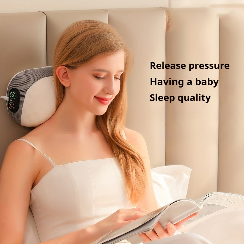 Ko'p funksiyali xotira ko'pik elektr massaj yostiqchasi, issiqlik bilan - bo'yin va belni yengillashtirish uchun USB quvvatlanadi